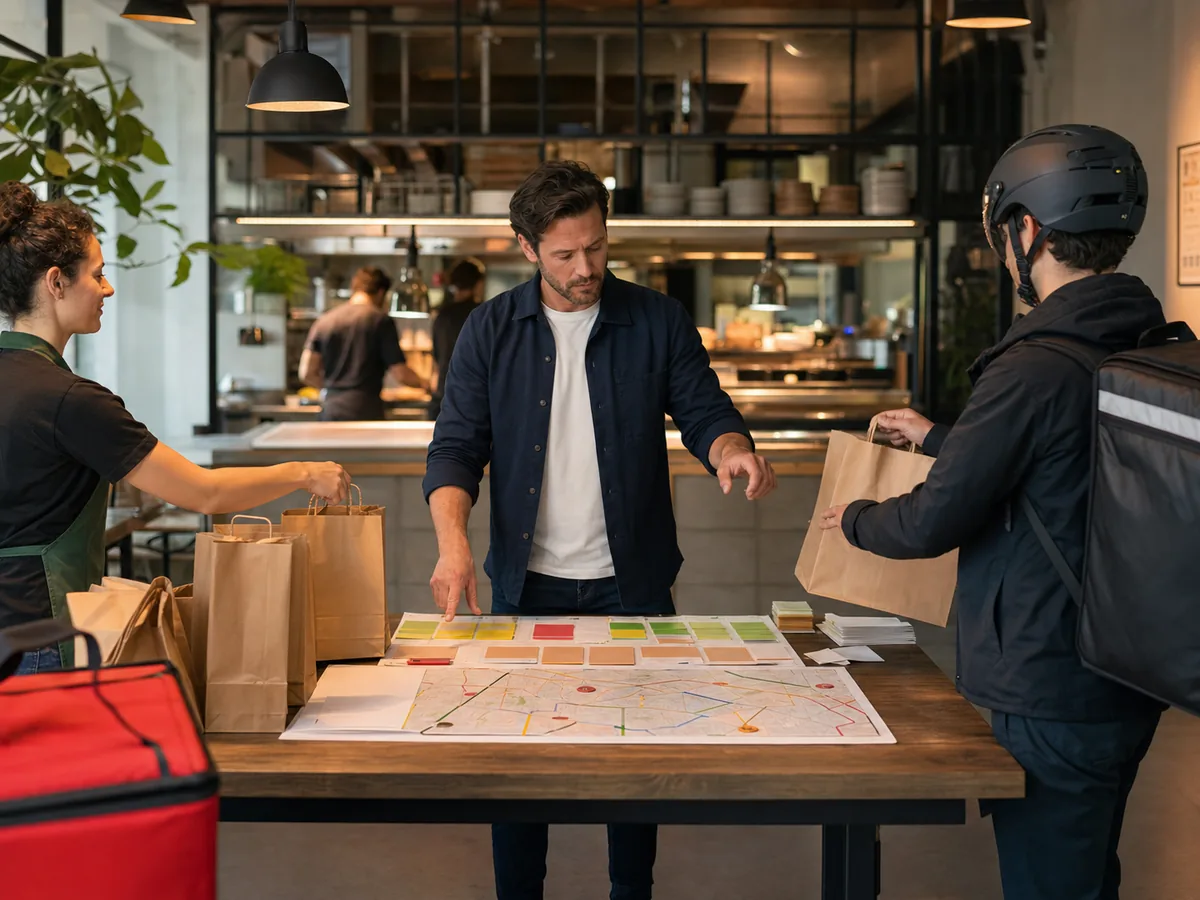 Responsable de restaurant comparant livraison directe et marketplace